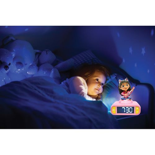 Réveil Avec Veilleuse Lumineuse Gabby Dollhouse En 3d