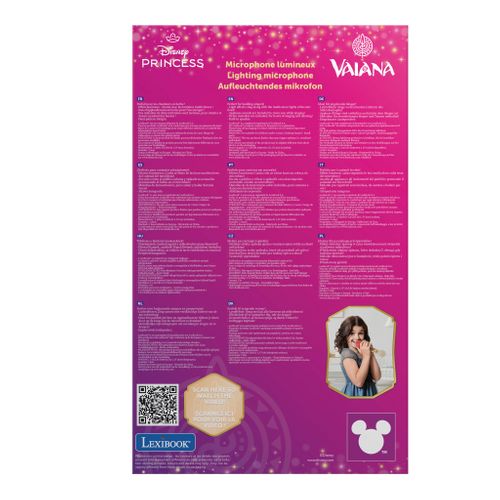 Microphone Lumineux Avec Mélodies Et Effets Sonores Vaiana