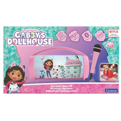 Enceinte Bluetooth Sans-fil Lumineuse Avec Micro Gabby Et La Maison Magique