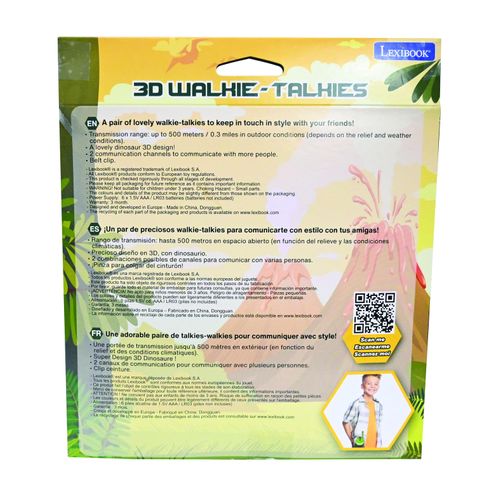 Talkies-walkies Dinosaures 3d