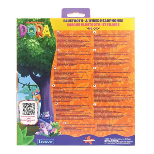 Casque 2 En 1 Dora Bluetooth Et Filaire Avec Limitation De Son
