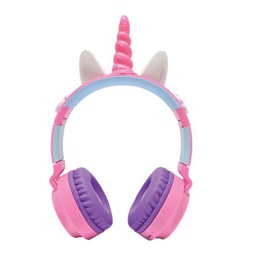 Casque Lumineux Pliable Bluetooth Et Filaire Licorne Avec Limitation Du Volume