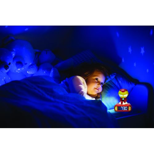 Réveil Avec Veilleuse Iron Man En 3d