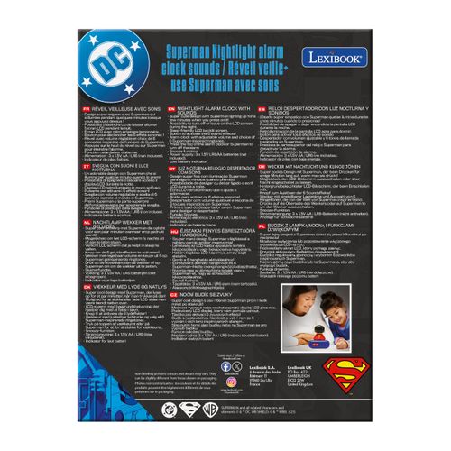 Réveil Avec Veilleuse Superman En 3d