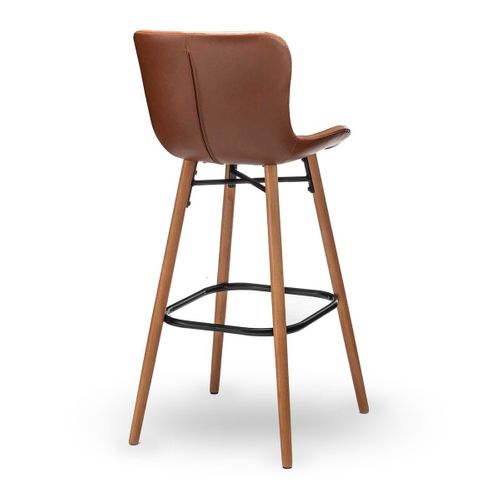 Lot De 2 Chaises De Bar Marron L51 Cm