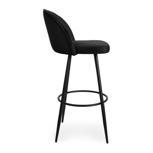 Lot De 2 Chaises De Bar En Velours L52 Cm