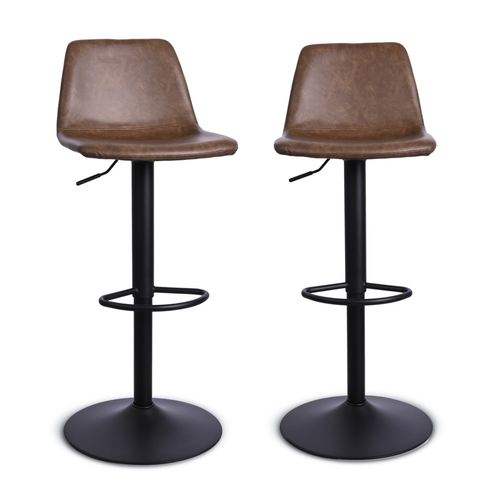 Lot De 2 Chaises De Bar En Polyuréthane L46 Cm