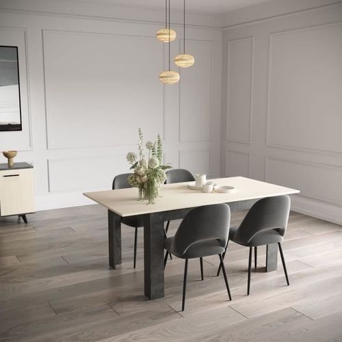 Ensemble Séjour - Enfilade, Buffet Haut, Table - Kent - Chêne De Fil / Sidewalk