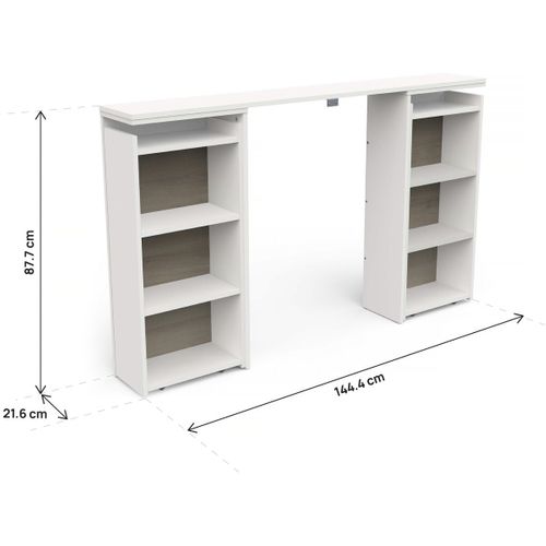 Pont De Lit 6 Niches " Clyde"  - Blanc