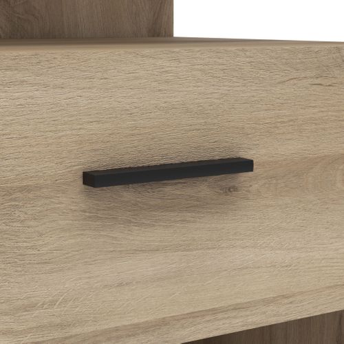 Dressing Ouvert Avec Étagères Et Tiroirs Bois Clair