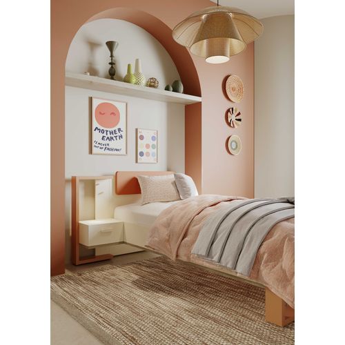 Lit Enfant "camillia" - 90 X 200 Cm - Terracotta