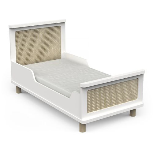 Lit Enfant " Ochna " - 70 X 140 Cm - Blanc Mat