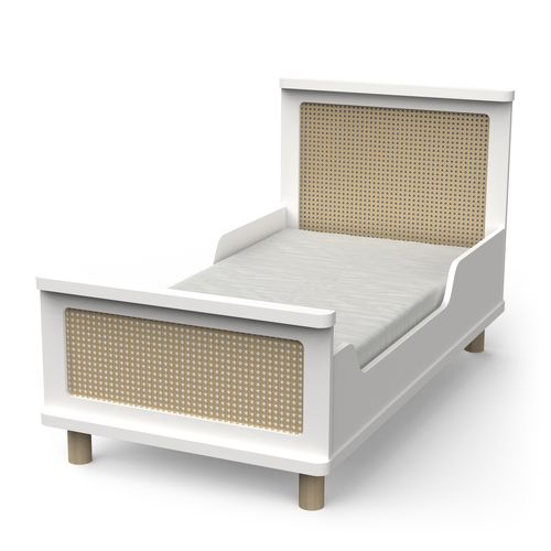 Lit Enfant " Ochna " - 70 X 140 Cm - Blanc Mat