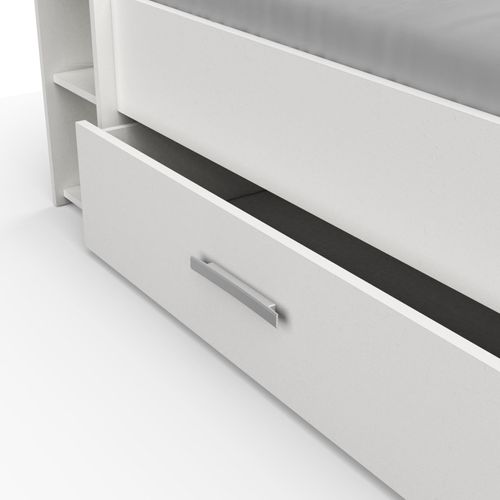 Lit 140x190 Cm Pocket Blanc