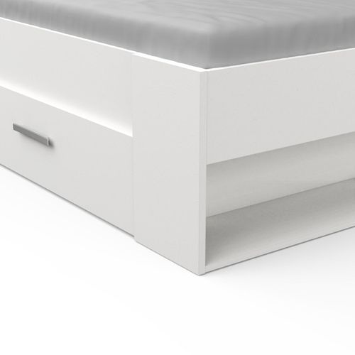 Lit 140x190 Cm Pocket Blanc