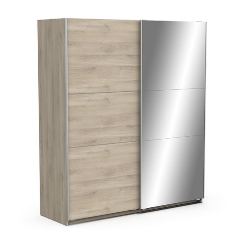 Armoire 2 Portes Coulissantes Et Miroir - L178,1 Cm