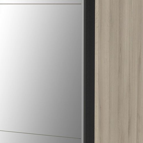 Armoire 2 Portes Coulissantes Et Miroir - L178,1 Cm