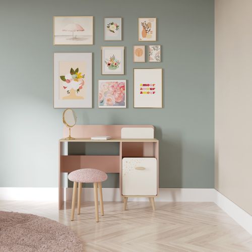 Bureau 1 Porte Et 2 Niches Suzie Rose Et Créme