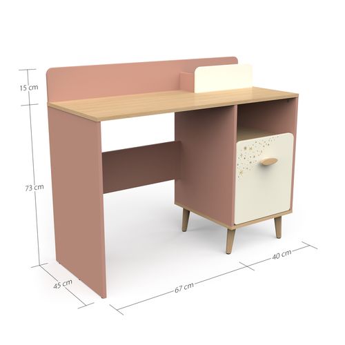 Bureau 1 Porte Et 2 Niches Suzie Rose Et Créme