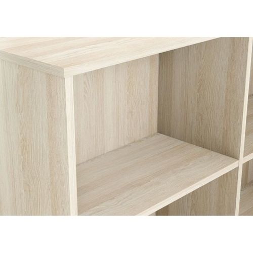 Bureau D'angle Contemporain Décor Chene Shannon - L 112 Cm - Nagano