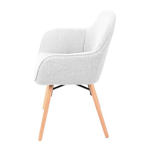 Lot De 2 Chaises De Séjour Grises L56 Cm