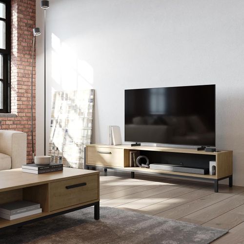 Banc TV 1 Tiroir Et 1 Niche L183 Cm