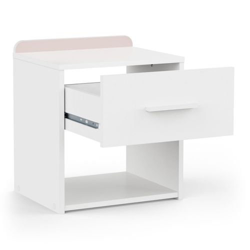 Table De Chevet "reverso" - Blanc Mat