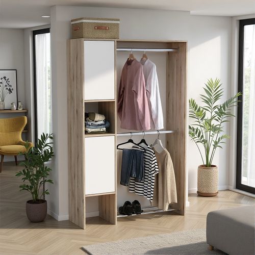 Kit dressing VESTIA imitation chêne et blanc