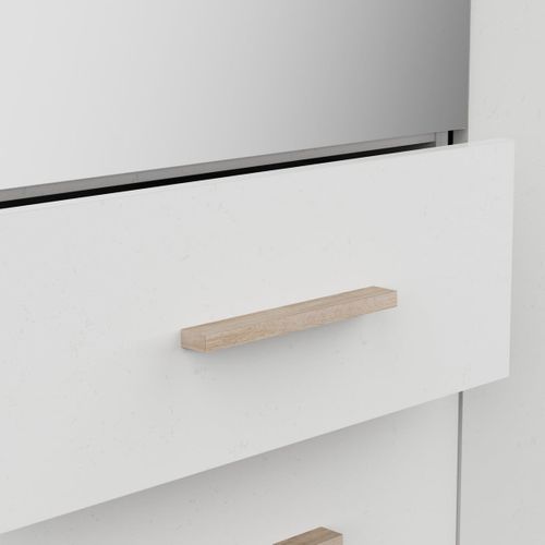 Armoire 3 Portes Et 2 Tiroirs