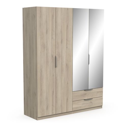 Armoire Avec 2 Miroirs - L157,3 Cm