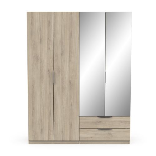 Armoire Avec 2 Miroirs - L157,3 Cm