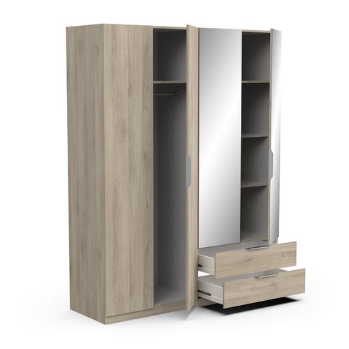 Armoire Avec 2 Miroirs - L157,3 Cm