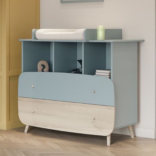 Table à Langer Pour Commode Firmiana - 96 X 71,7 X 11,5 Cm - Bleu