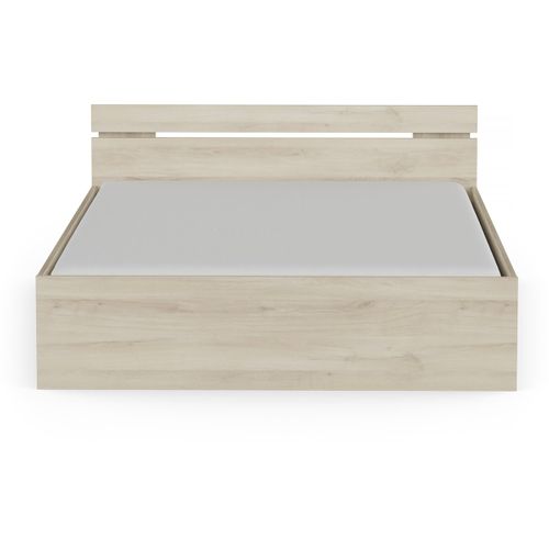 Lit Double En Bois "michigan" - 160 X 200 Cm - Marron