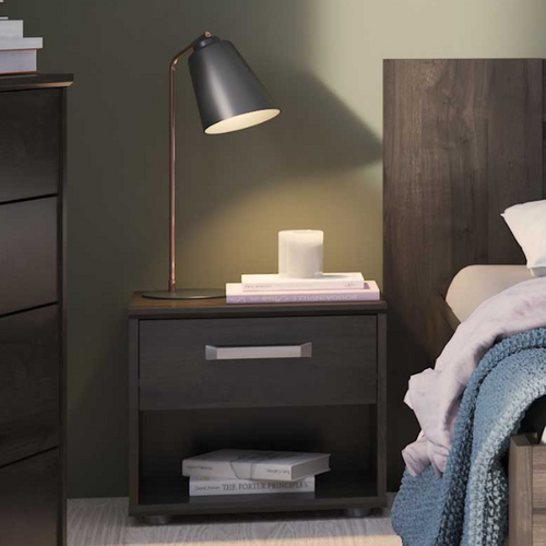 Table De Chevet Richy 1 Tiroir Et 1 Niche-chêne Waterford