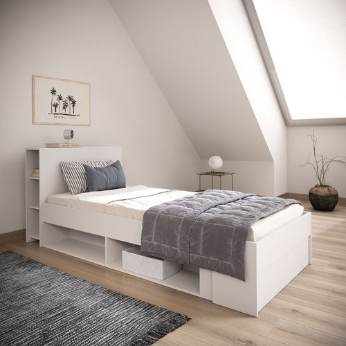 Lit 90x190/200 cm ORPHEE blanc