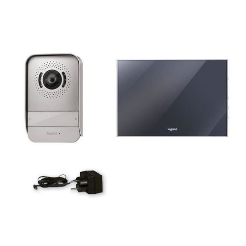 Visiophone 2 Fils Mains Libres Avec Écran Miroir 7" Et Interphone