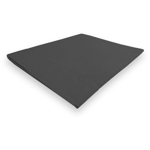 Drap Plat Camille Coton Percale 260x300 Anthracite