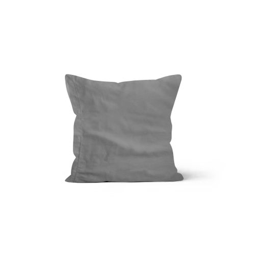 Taie D'oreiller Percale Gris 65x65