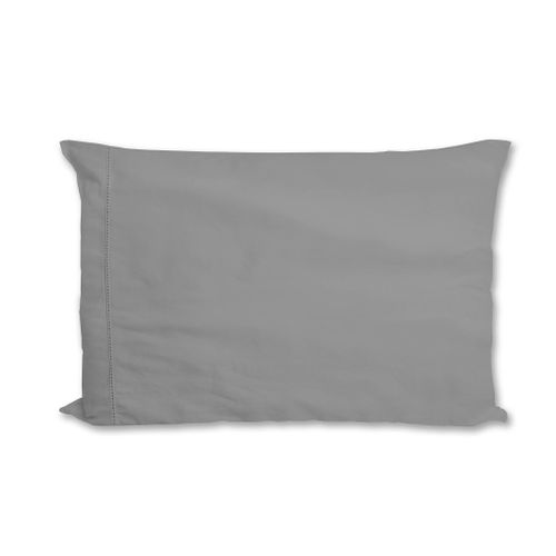 Taie D'oreiller Percale Gris 65x65