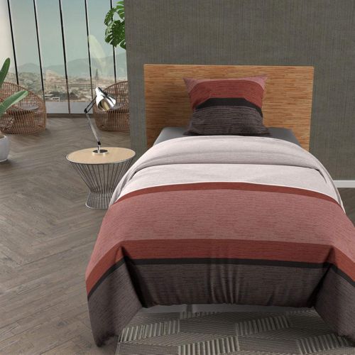 Parure De Lit Stripe Orange 140x200