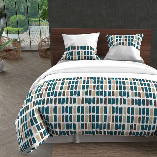 Parure De Lit Fabio Bleu 240x220