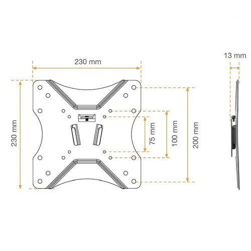 Support TV Fixe 71 À 106 Cm