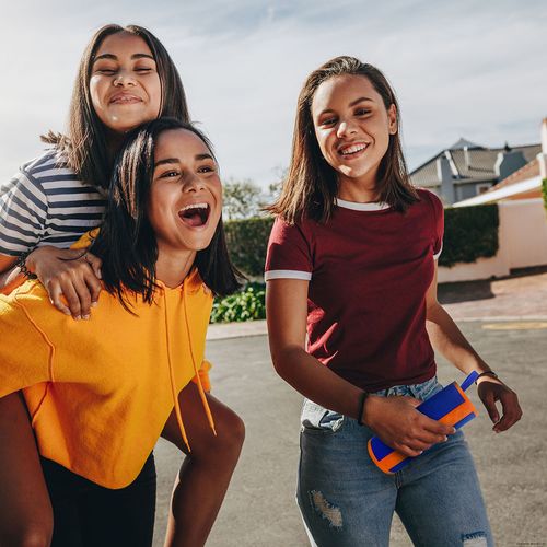 Enceinte Portable Xtra Sound Bluetooth 12 W - Orange Et Bleue