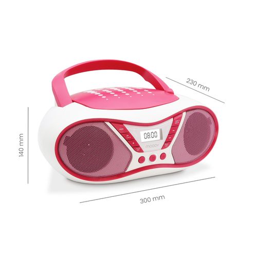 Lecteur Cd Pop Pink Avec Radio Fm Et Port USB