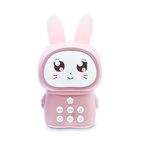 Veilleuse Lapin Pompon Avec Bruits Blancs - Rose - 477511