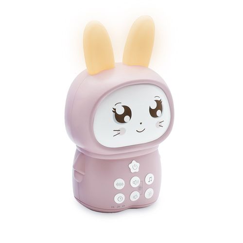 Veilleuse Lapin Pompon Avec Bruits Blancs - Rose - 477511