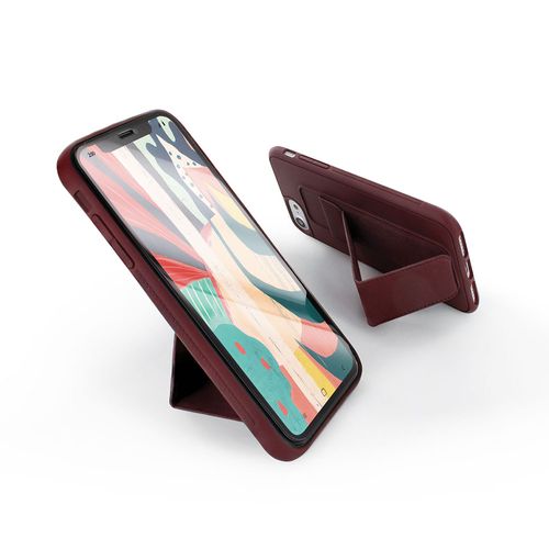 Coque Semi-rigide Magnétique Avec Support Pour iPhone 7/8/se 2020 - Bordeaux