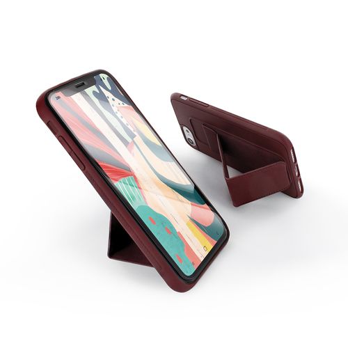 Coque Semi-rigide Magnétique Avec Support Pour iPhone Xr - Bordeaux