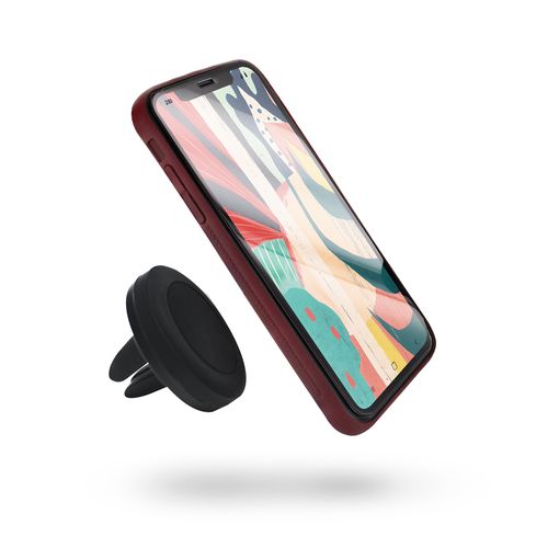 Coque Semi-rigide Magnétique Avec Support Pour iPhone Xr - Bordeaux